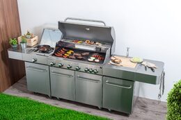 Plynový gril G21 Nevada, BBQ kuchyně Premium Line 7 hořáků + zdarma redukční ventil