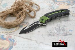 Nůž Cattara COBRA zavírací s pojistkou 20 cm, zelená-černá