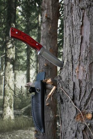 Nůž Cattara TRAPPER s koženým pouzdrem 21cm