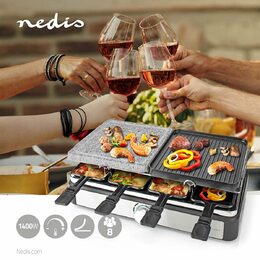 Gril Nedis FCRA300FBK8 Raclette