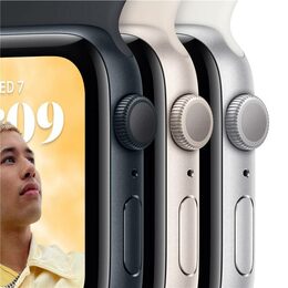 Hodinky Apple Watch SE GPS, 40mm Starlight Aluminium Case with Starlight Sport Band - Regular