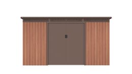 Zahradní domek G21 GRAH 483 - 340 x 142 cm, hnědý