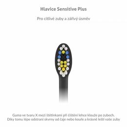 Náhradní hlavice TrueLife SonicBrush K-series heads Sensitive Plus black 2 pack