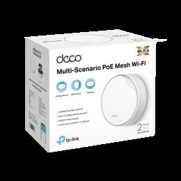WiFi router TP-Link Deco X50-PoE(2-pack) WiFi 6, 1x 2,5GLAN, 1x GLan s PoE, 2,4/ 5GHz AX3000