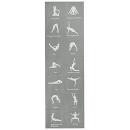 Spokey MALLOW Skládací jóga podložka, 173 x 61 x 0,4 cm, šedá