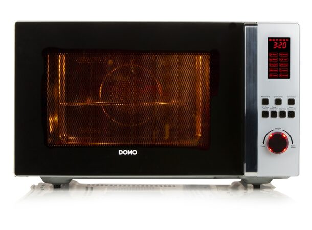 Mikrovlnná trouba s grilem a horkovzduchem - DOMO DO24201C, Objem: 42 l, Talíř: