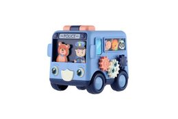 Teddies autobus Cartoon Bus plast 8cm na setrvačník