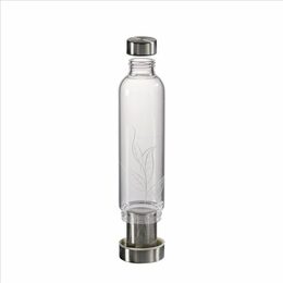 Láhev XAVAX skleněná na nápoje, 500 ml, se sítkem a neoprenovým obalem