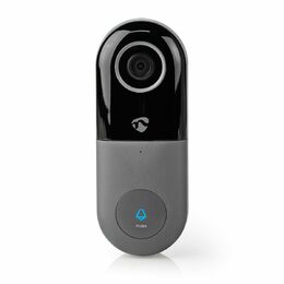 Nedis WIFICDP10GY - Wi-Fi Smart Domovní Zvonek s Kamerou | Ovládání Pomocí Aplik