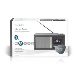 Nedis RDIN3000BK - Internetové Rádio -Stolní Provedení/Bluetooth/Wi-Fi /FM/Inter
