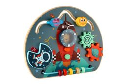 Edukační prkénko/labyrint vesmír dřevěný 29x23cm v krabici 30x28x6,5cm 12m+