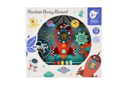 Edukační prkénko/labyrint vesmír dřevěný 29x23cm v krabici 30x28x6,5cm 12m+