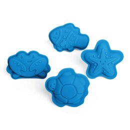 Hračka Bigjigs Toys silikonové formičky modré Ocean