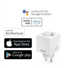 Chytrá zásuvka Hama SMART WiFi mini, měření spotřeby