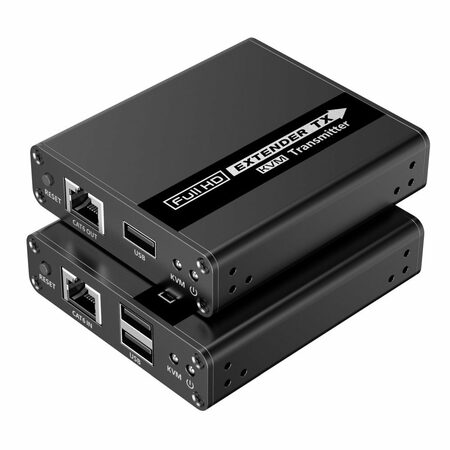 Extender PremiumCord HDMI KVM 4K a FULL HD 1080p na 70m s přenosem, odolnost proti bleskům, přepětí