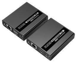 Extender HDMI KVM 4K a FULL HD 1080p na 70m s přenosem USB