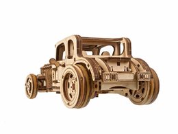 Ugears 3D dřevěné mechanické puzzle The Hot Rod Furious