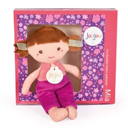 Doudou Jolijou Panenka Mia 16 cm fuchsia