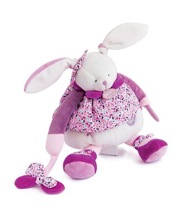Doudou Dárková sada - Plyšová hračka růžový králíček 30 cm