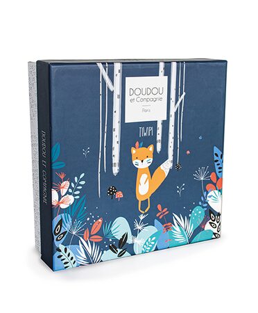 Doudou Dárková sada Tiwipi - plyšová liška muchláček 23 cm