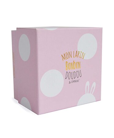 Doudou Dárková sada - Plyšový králíček pink 30 cm