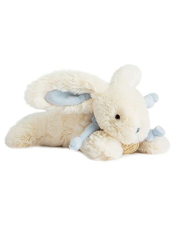 Doudou Dárková sada - Plyšový králíček modrý 20 cm
