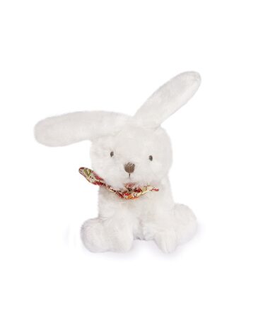 Doudou Plyšový králíček s šátkem 12 cm