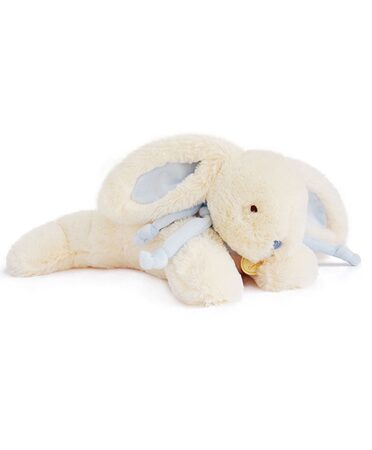 Doudou Dárková sada - Plyšový králíček modrý 30 cm