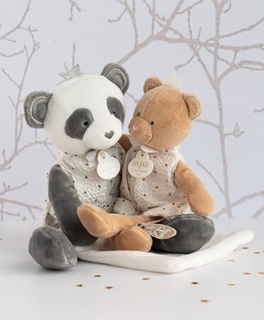 Doudou Dárková - plyšová panda s dečkou 28 cm