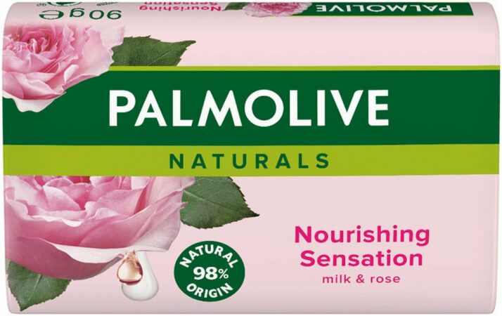 Palmolive Naturals Nourishing Sensation tuhé mýdlo Milk & Rose 90 g