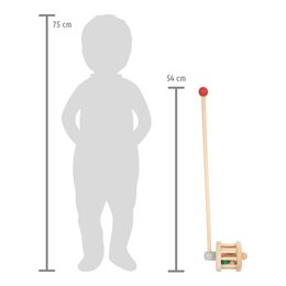 small foot Dřevěný chrastivý jezdík
