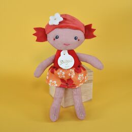 Doudou Jolijou Panenka Lola 16 cm červená