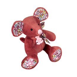 Doudou Histoire d´Ours Plyšová kamarádka tmavě růžová myška 25 cm