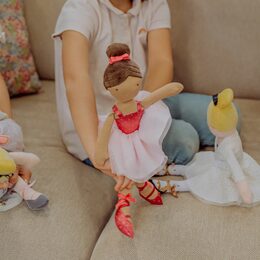 Doudou Jolijou Panenka baletka Isadora 35 cm