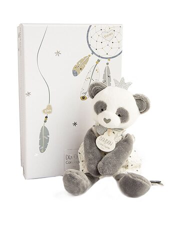 Doudou Dárková sada - plyšová hračka panda 20 cm
