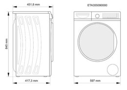 Pračka ETA 3550 90000, bílá