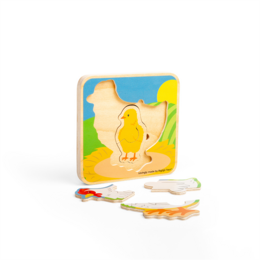 Bigjigs Toys Puzzle Životní cyklus slepice