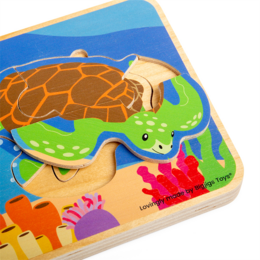 Bigjigs Toys Puzzle Životní cyklus želvy