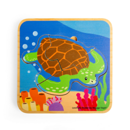 Bigjigs Toys Puzzle Životní cyklus želvy