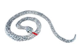 Had plyšový 200cm bílo-šedý