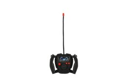 Traktor RC s vlekem na dřevo plast 38cm 27MHz + dobíjecí pack na baterie v krabici 45x18x13cm