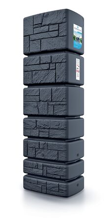 Sud Prosperplast TOWER STONE antracit 350l