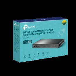 Switch TP-Link TL-SL1311P 8x LAN/PoE+, 2x GLAN, 1x SFP , 65W