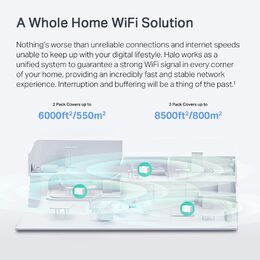 WiFi router TP-Link Mercusys Halo H90X(3-pack) WiFi 6, AX6000, 1x 2,5GLAN, 2x GLAN