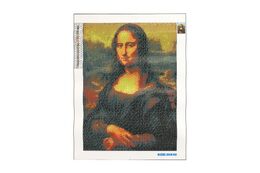 Diamantový obrázek Mona Lisa 40x30cm s doplňky v blistru 7x33x3cm