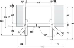 Gorenje NRS9182VX americká lednice