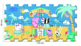 Pěnové puzzle Prasátko Peppa/Peppa Pig 32x32cm 8ks v sáčku