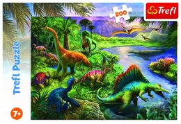 Puzzle Dinosauři 200 dílků 48x34cm v krabici 33x23x4cm