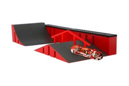 Skatepark - skateboard prstový šroubovací plast 9cm v krabici 44x10x18cm