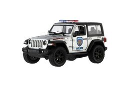 Teddies Kinsmart auto Jeep Wrangler policie hasiči 12,5cm kov na zpětné natažení